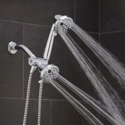 Oxygenics PowerMassage Chrome 35-Spray Dual Shower Head 2-GPM (7.6-LPM) -Pro House Shop 010147883688 03676009 1800x1800