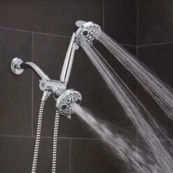 Oxygenics PowerMassage Chrome 35-Spray Dual Shower Head 2-GPM (7.6-LPM) -Pro House Shop 010147883688 03676010 1800x1800
