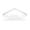 Allied Brass Toiletry Corner Shower Basket In Matte White
