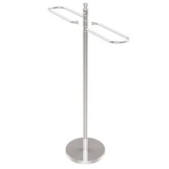 Allied Brass Polished Chrome Freestanding Towel Rack