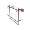 Allied Brass Clearview Antique Copper 2-Tier Brass Wall Mount Bathroom Shelf