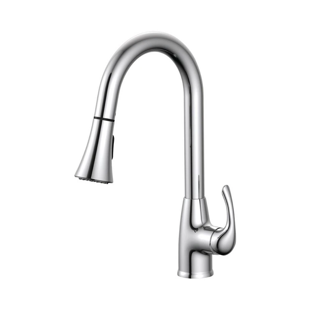 Sterling Single-Handle Pull-Down Sprayer Kitchen Faucet In Brushed Nickel 4 Sterling Single-Handle Pull-Down Sprayer Kitchen Faucet In Brushed Nickel - Image 2
