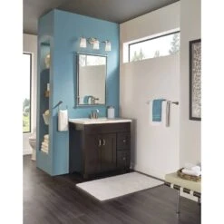 Moen Oxby Spot Resist Brushed Nickel 2-handle 4-in Centerset WaterSense Bathroom Sink Faucet With Drain -Pro House Shop 026508262924 05103531 1800x1800