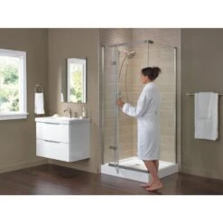 Delta Lahara Stainless 1-handle Single Hole/4-in Centerset WaterSense Bathroom Sink Faucet With Drain -Pro House Shop 034449594615 12171414 1800x1800