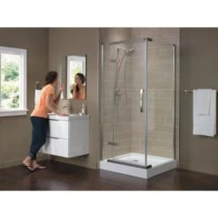 Delta Lahara Stainless 1-handle Single Hole/4-in Centerset WaterSense Bathroom Sink Faucet With Drain -Pro House Shop 034449594615 12171417 1800x1800