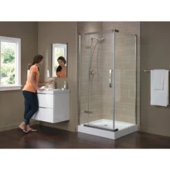 Delta Lahara Stainless 1-handle Single Hole/4-in Centerset WaterSense Bathroom Sink Faucet With Drain -Pro House Shop 034449594615 12171423 1800x1800