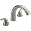 Delta 2-Handle Residential Deck Mount Roman Bathtub Faucet
