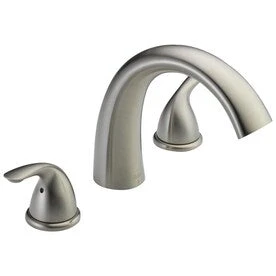 Delta 2-Handle Residential Deck Mount Roman Bathtub Faucet 3 Delta 2-Handle Residential Deck Mount Roman Bathtub Faucet
