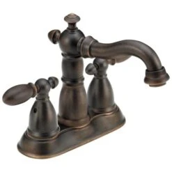 Delta Victorian Venetian Bronze 2-handle 4-in Centerset WaterSense Bathroom Sink Faucet With Drain -Pro House Shop 034449680660xl 1800x1800