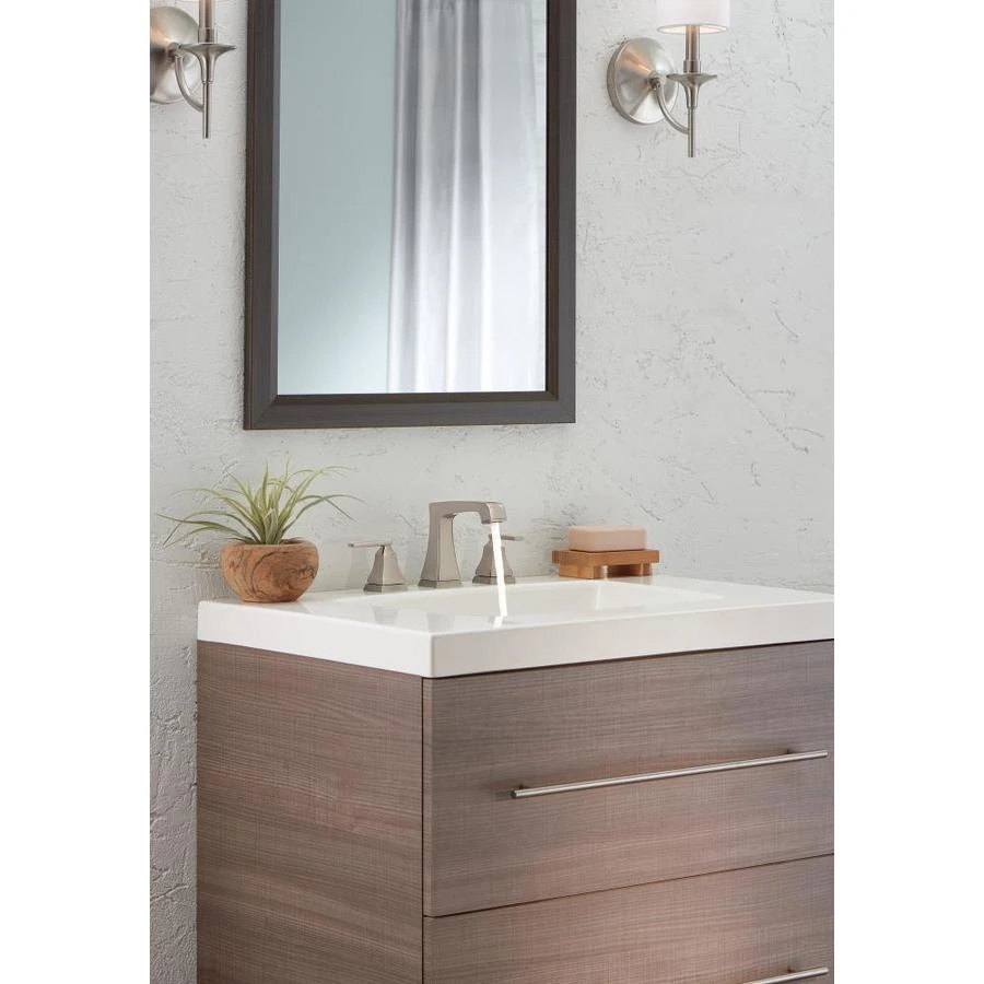 Delta Ashlyn Stainless 2-handle Widespread WaterSense Bathroom Sink Faucet With Drain 4 Delta Ashlyn Stainless 2-handle Widespread WaterSense Bathroom Sink Faucet With Drain - Image 2