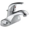 New Lower Price; Delta Foundations Chrome 1-Handle 4-in Centerset WaterSense Bathroom Sink Faucet With Drain -Pro House Shop 034449810647 1800x1800