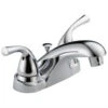 New Lower Price; Delta Foundations Chrome 2-Handle 4-in Centerset WaterSense Bathroom Sink Faucet With Drain -Pro House Shop 034449834421 1800x1800