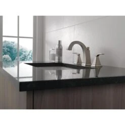 Delta Flynn Brushed Nickel 2-handle Widespread WaterSense Bathroom Sink Faucet With Drain -Pro House Shop 034449848091 08208838 1800x1800
