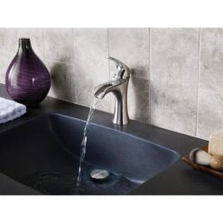 Pfister Jaida Brushed Nickel 1-handle Single Hole/4-in Centerset WaterSense Bathroom Sink Faucet With Drain -Pro House Shop 038877604090 07800023 1800x1800