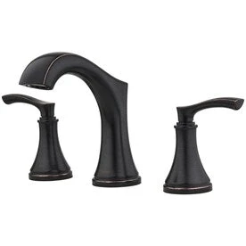 Pfister Auden Tuscan Bronze 2-Handle Widespread WaterSense Bathroom Sink Faucet With Drain 3 Pfister Auden Tuscan Bronze 2-Handle Widespread WaterSense Bathroom Sink Faucet With Drain