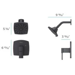 Pfister Pfister Deckard Bath Matte Black 1-Handle Shower Faucet -Pro House Shop 038877633557 14937994 1800x1800