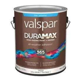 Valspar Duramax Base 1 Flat Exterior Tintable Paint (Actual Net Contents: 126-fl Oz) 3 Valspar Duramax Base 1 Flat Exterior Tintable Paint (Actual Net Contents: 126-fl Oz)