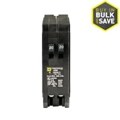 Square D Homeline 20-Amp 1-Pole Tandem Circuit Breaker