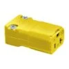 Hubbell 20-Amp-Volt Yellow 3-Wire Grounding Connector
