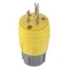 Hubbell 15-Amp-Volt Yellow 3-Wire Grounding Plug