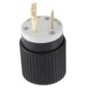Hubbell 30-Amp-Volt Black/White 3-Wire Grounding Plug -Pro House Shop 050169987087 1800x1800