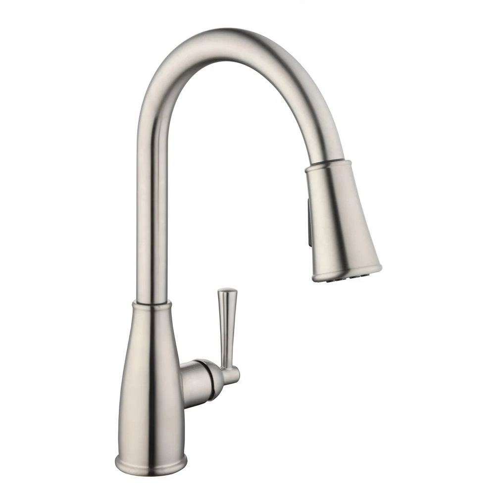 Fairhurst Single-Handle Pull-Down Sprayer Kitchen Faucet With TurboSpray And FastMount In Stainless Steel 4 Fairhurst Single-Handle Pull-Down Sprayer Kitchen Faucet With TurboSpray And FastMount In Stainless Steel - Image 2
