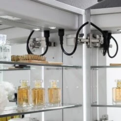 Spazio 24 In. W X 30 In. H Recessed Or Surface Mount Medicine Cabinet With LED Lighting, Mirror Defogger And Right Hinge 19 Spazio 24 In. W X 30 In. H Recessed Or Surface Mount Medicine Cabinet With LED Lighting, Mirror Defogger And Right Hinge -Pro House Shop 078173c37c650101972fa814bd74ba20 1800x1800