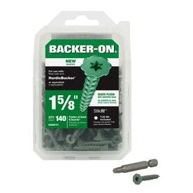 Backer-On #9 X 1-5/8-in Zinc-Plated Star-Drive Interior Cement Board Screws (140-Count) 3 Backer-On #9 X 1-5/8-in Zinc-Plated Star-Drive Interior Cement Board Screws (140-Count)
