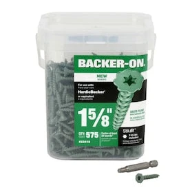 Backer-On #9 X 1-5/8-in Zinc-Plated Star-Drive Interior Cement Board Screws (575-Count) 3 Backer-On #9 X 1-5/8-in Zinc-Plated Star-Drive Interior Cement Board Screws (575-Count)