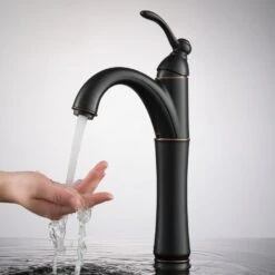 KRAUS Illusion Glass Vessel Sink In Brown With Riviera Faucet In Oil Rubbed Bronze -Pro House Shop 0b357211ec2d9b9ff42e090f2dcfd786 1800x1800