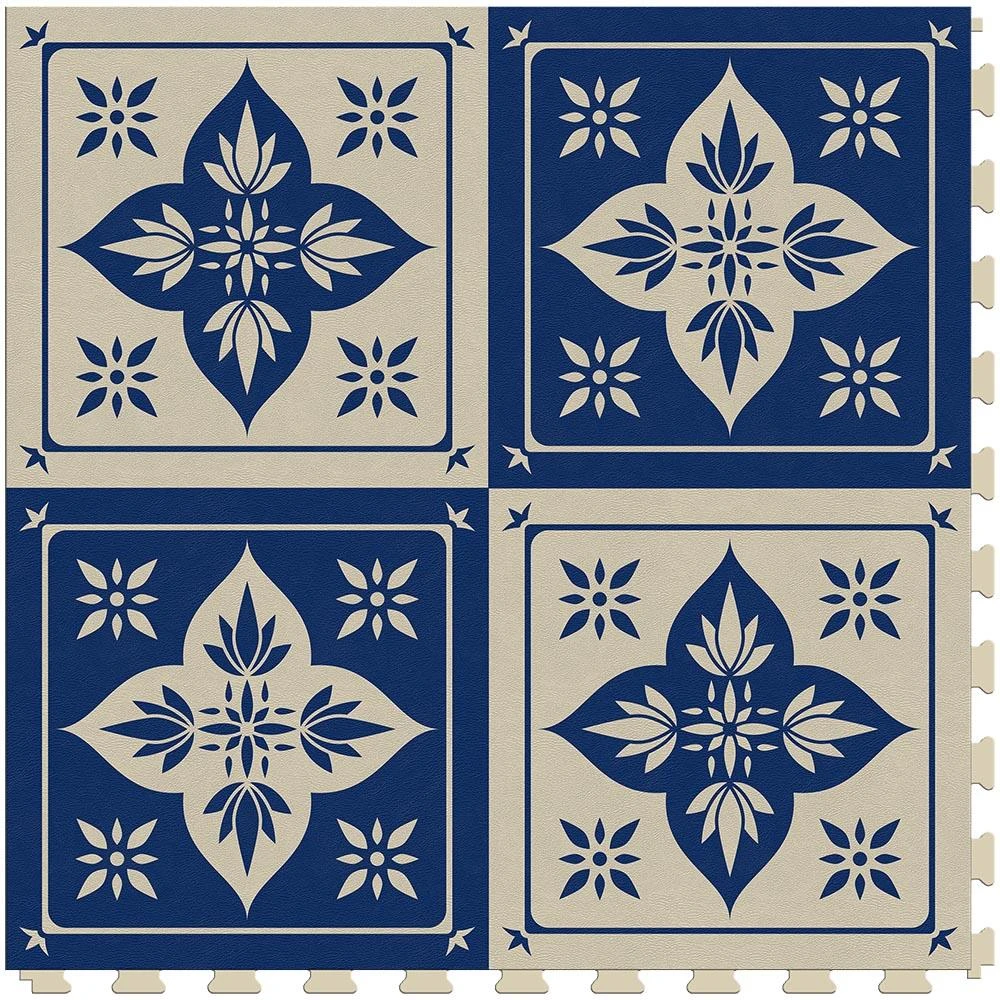 Perfection Floor Tile Geo Collection Azulejo/Satin 20-in X 20-in Water Resistant Interlocking Luxury Flooring (16.7-sq Ft) 9 Perfection Floor Tile Geo Collection Azulejo/Satin 20-in X 20-in Water Resistant Interlocking Luxury Flooring (16.7-sq Ft) - Image 7