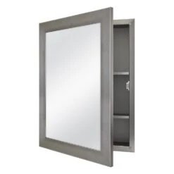20 In. X 26 In. Recessed Or Surface Mount Framed Medicine Cabinet In Pewter -Pro House Shop 153f49c9f48f30aebd5b5b3d98b69231 7f768426 2d32 4ca2 bd49 8ec54b39a818 1800x1800