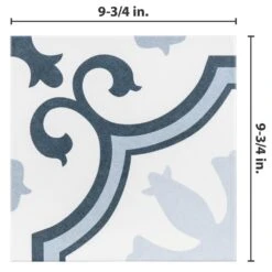 Merola Tile Lacour Artic Encaustic 9-3/4 In. X 9-3/4 In. Porcelain Floor And Wall Tile (11.11 Sq. Ft. / Case) -Pro House Shop 1695075e63687710350e43a70010638e 1800x1800