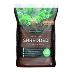 Shredded Earthtone Rubber Mulch - 0.8 Cu. Ft.