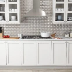 Marazzi Decor Accents Silver 12 In. X 12 In. X 8 Mm Glass Brick Joint Mosaic Wall Tile (0.8 Sq. Ft. / Piece) -Pro House Shop 1c00e882a651ea5084be2d137452d002 1800x1800