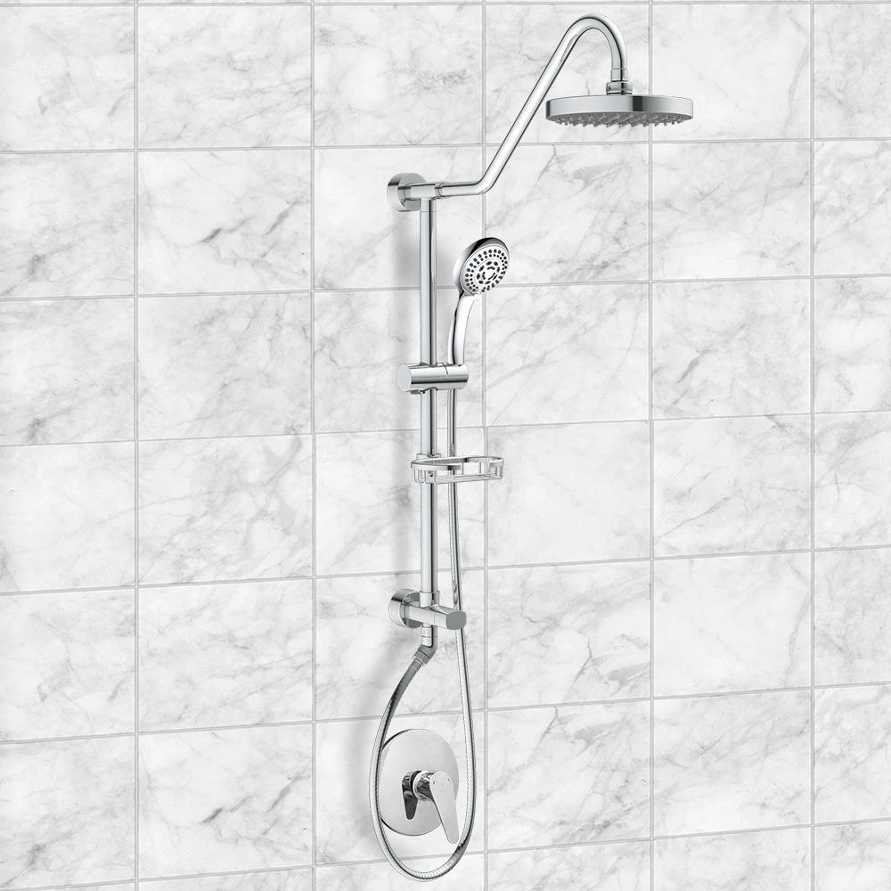 Kauai III 3-Spray Handshower And Showerhead Combo Kit In Chrome Finish 7 Kauai III 3-Spray Handshower And Showerhead Combo Kit In Chrome Finish - Image 5