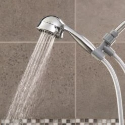 5-Spray 3.5 In. Single Wall Mount Low Flow Handheld Shower Head In Chrome -Pro House Shop 22e7613706f88f75eb9c108c4c3d2b65 1800x1800