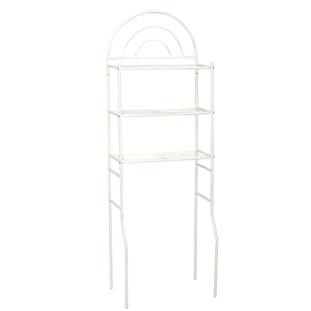 Zenna Home® 24"W X 68"H White Over-the-Toilet Storage Shelves 3 Zenna Home® 24"W X 68"H White Over-the-Toilet Storage Shelves