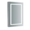 Spazio 24 In. W X 36 In. H Recessed Or Surface Mount Medicine Cabinet With LED Lighting, Mirror Defogger And Left Hinge