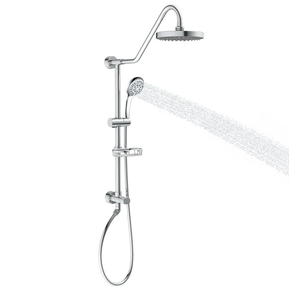 Kauai III 3-Spray Handshower And Showerhead Combo Kit In Chrome Finish 12 Kauai III 3-Spray Handshower And Showerhead Combo Kit In Chrome Finish - Image 10
