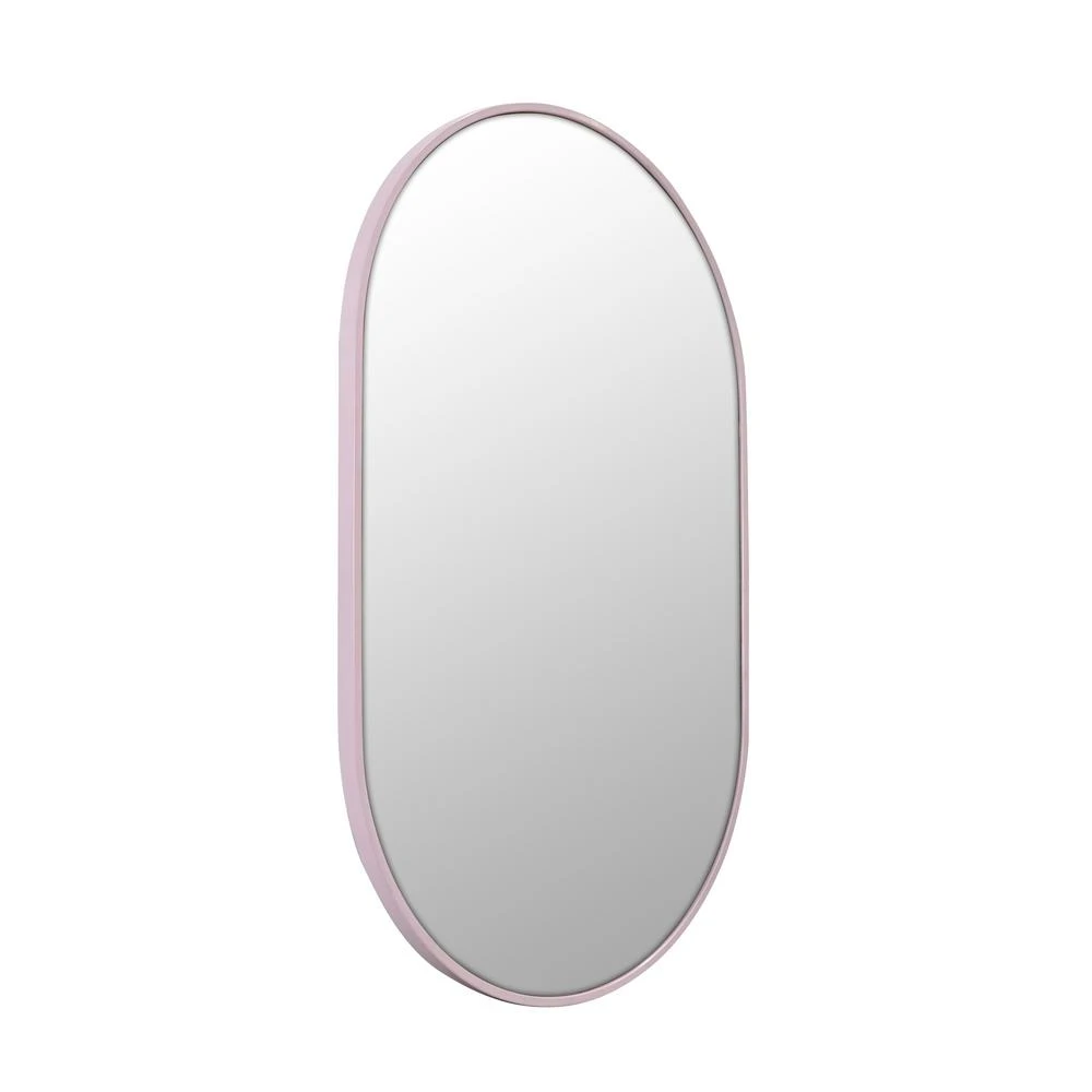 36 In. X 22 In. Pill Shape Black Stainless Steel Framed Mirror 10 36 In. X 22 In. Pill Shape Black Stainless Steel Framed Mirror - Image 8