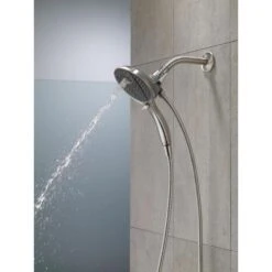 Two-in-One 4-Spray 7 In. Dual Wall Mount Fixed And Handheld Shower Head In Stainless -Pro House Shop 3c8076f5d1a19bddb9417289d1c4a4ce 1800x1800