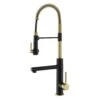 Single-Handle Kitchen Faucet With Pre-Rinse Sprayer And Pot Filler In Spot Free Antique Champagne Bronze/Matte Black -Pro House Shop 3d62c2d818252a6d34191f46ffbaea06 1800x1800