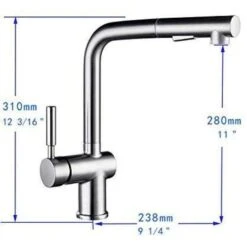 Single-Handle Pull Out Sprayer Kitchen Faucet In Brushed Nickel 14 Single-Handle Pull Out Sprayer Kitchen Faucet In Brushed Nickel -Pro House Shop 420ad306261efbe6c2644d8feffe4f06 1800x1800