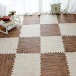 Jeobest Foam Floor Play Mat - Foam Mat Floor Tile - Playmat Foam Interlocking Puzzle Floor Mat - 6PCS Wood Soft EVA Foam Play Mat Kids Puzzle Floor Foam Mat (white Wood Grain) 11.8 X 11.8 Inch) MZ -Pro House Shop 4219d466 8177 42fb b010 c4fb31099862 1.7a10c215f9dade117aa93785e70e9cde 1800x1800