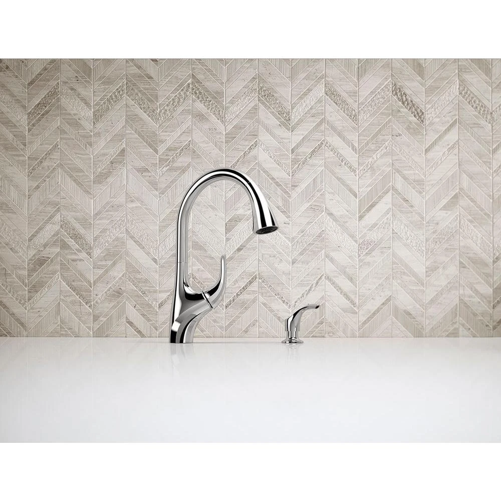 Trielle Single-Handle Pull-Down Sprayer Kitchen Faucet In Chrome 7 Trielle Single-Handle Pull-Down Sprayer Kitchen Faucet In Chrome - Image 5