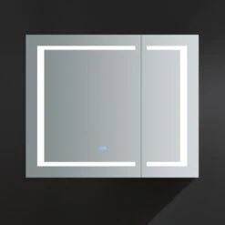 Spazio 36 In. W X 30 In. H Recessed Or Surface Mount Medicine Cabinet With LED Lighting And Mirror Defogger -Pro House Shop 454c2ea9cbc208ab15d739501dd0c959 1800x1800