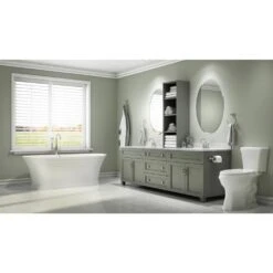 21 In. X 31 In. Recessed Or Surface Mount Single Door Oval Medicine Cabinet -Pro House Shop 479d2a3c9181780da81e33aff33fbef8 1800x1800