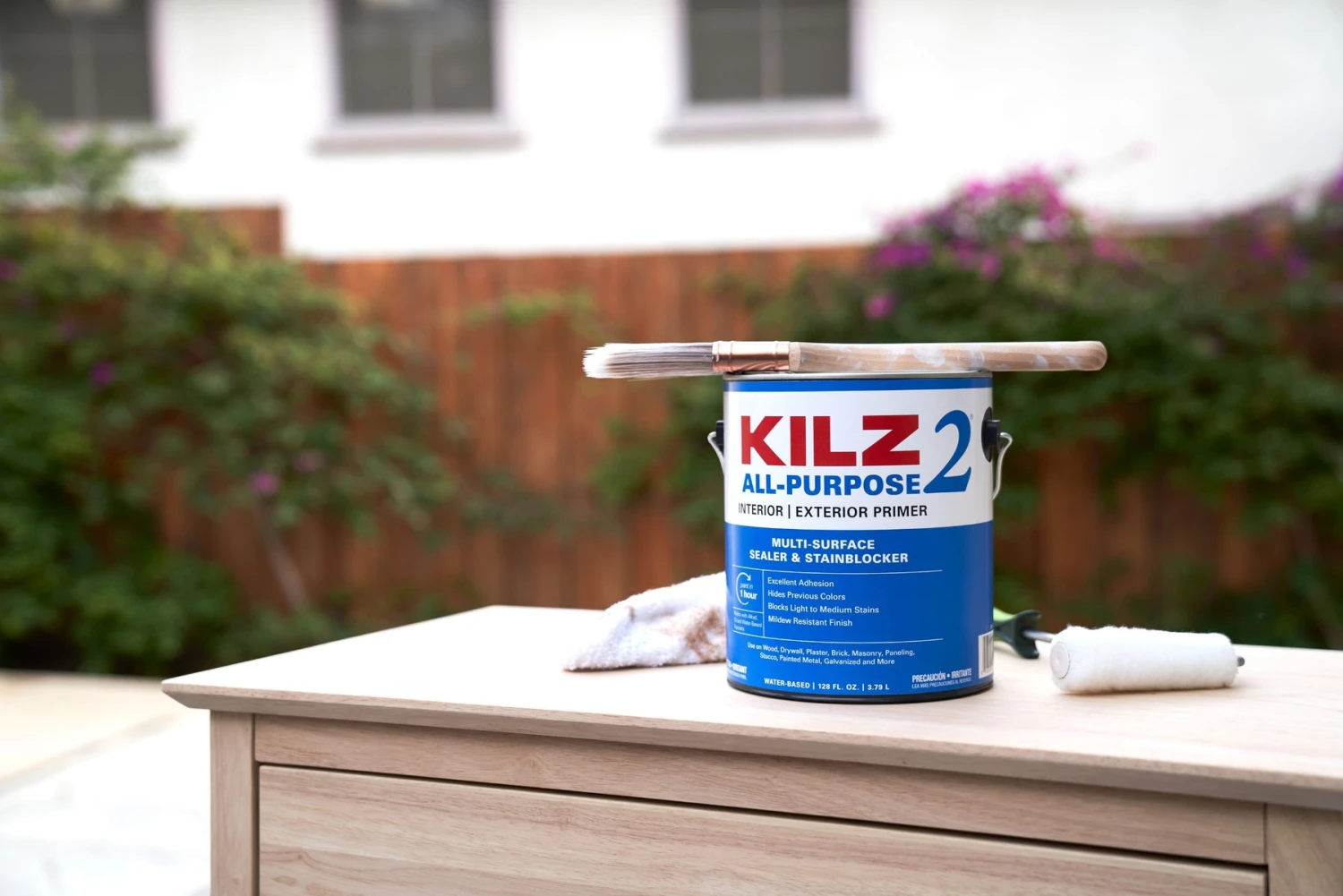 KILZ 2 Interior/Exterior Multi-Surface Primer, Sealer & Stainblocker, White, Water-Based - New Look, Same Trusted Formula 5 KILZ 2 Interior/Exterior Multi-Surface Primer, Sealer & Stainblocker, White, Water-Based - New Look, Same Trusted Formula - Image 3