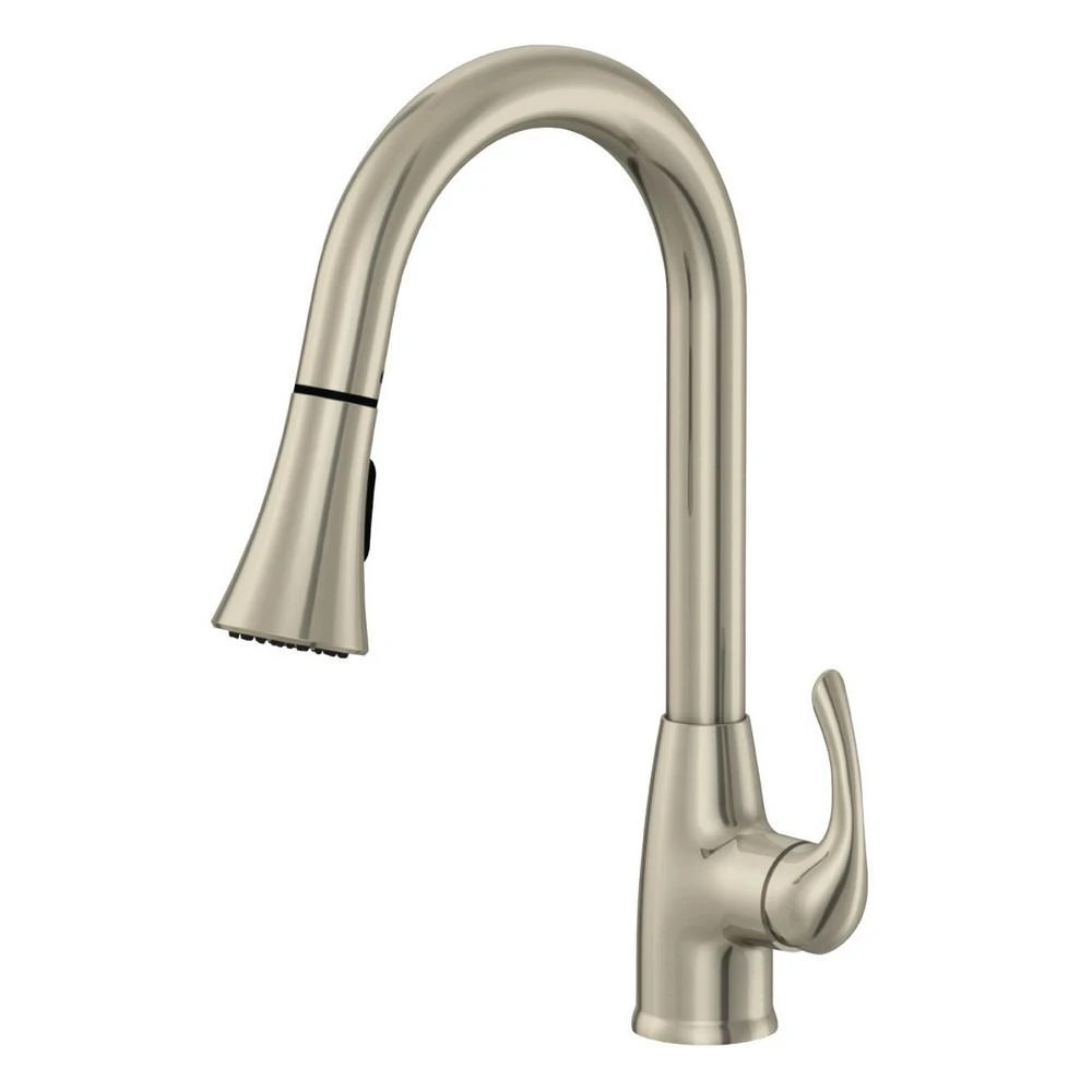 Sterling Single-Handle Pull-Down Sprayer Kitchen Faucet In Brushed Nickel 3 Sterling Single-Handle Pull-Down Sprayer Kitchen Faucet In Brushed Nickel